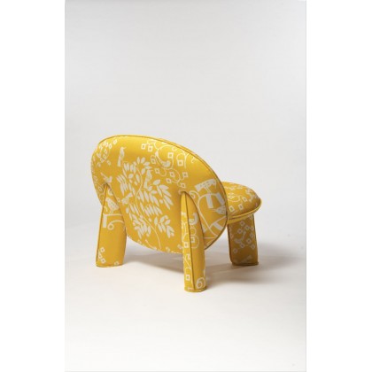 Крісло Dino жовте ARHIVE FABRIC SERGIY KOLOS ShishkaProject